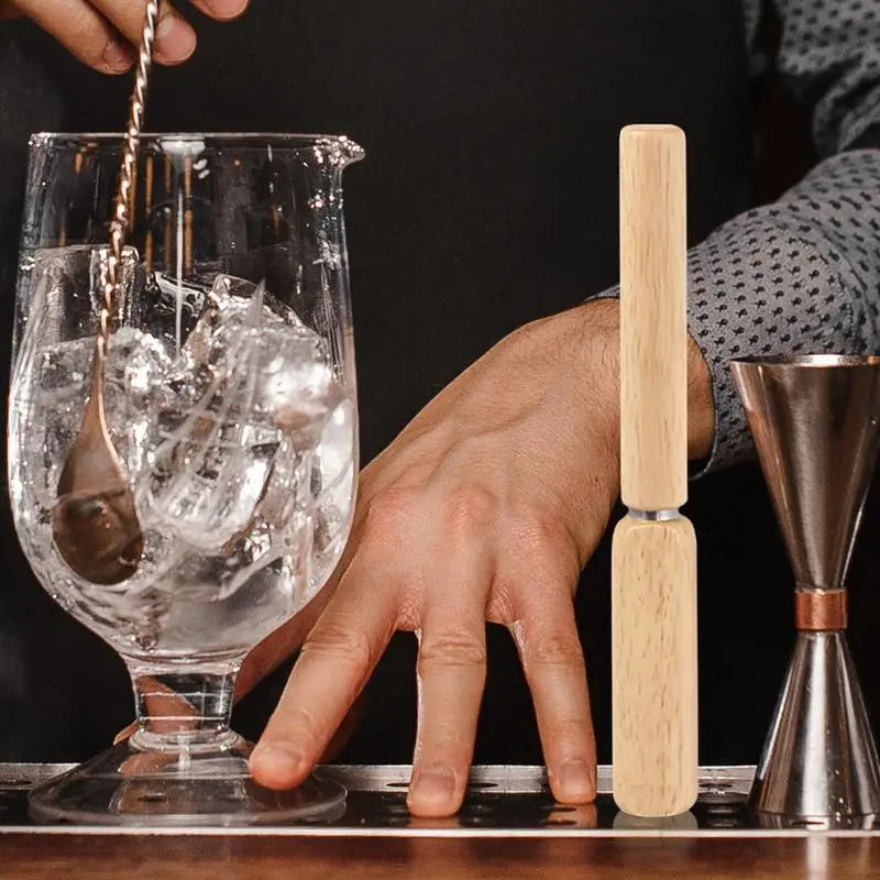 Stainless Steel Ice Pick with Wooden Handle | Bar Tool Bar Ice Tool Qst