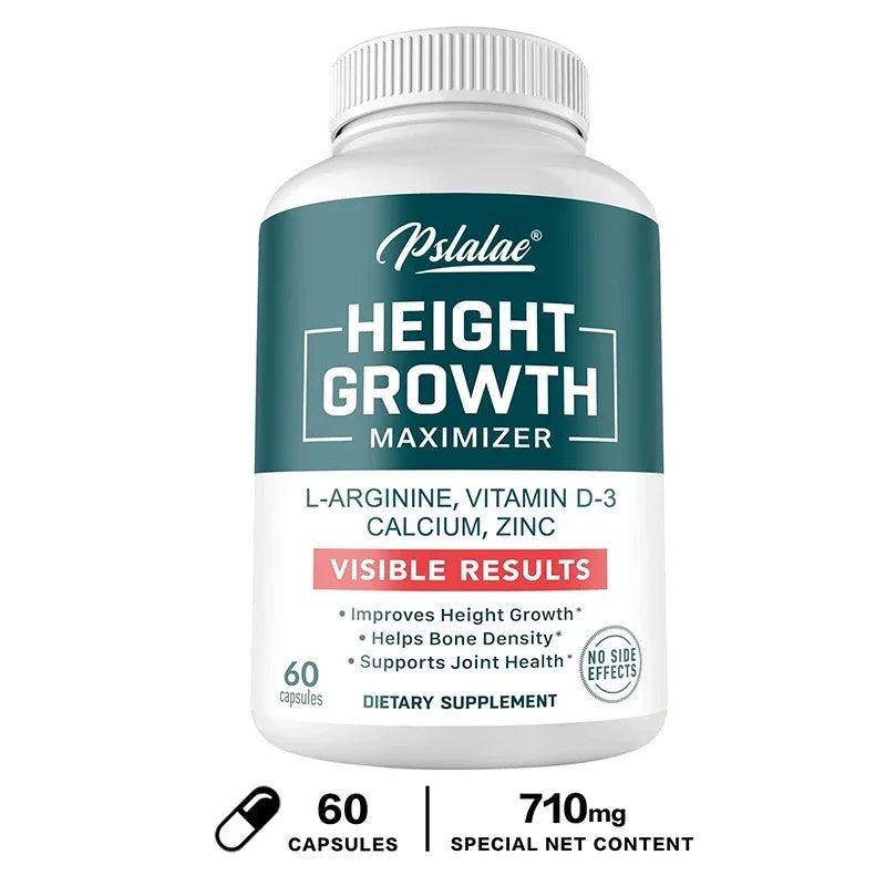 Xemenry Height Growth Supplement – Vitamin D3, Calcium & Zinc Growth Supplement Qst 60 Capsules