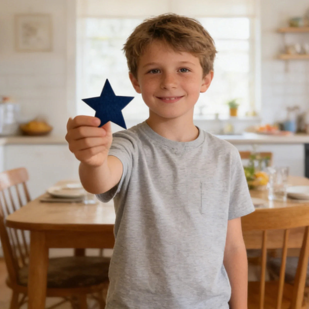 Wooden Multi-Size Star Decorations – 4th of July Patriotic Décor Holiday Star Decorations Qme