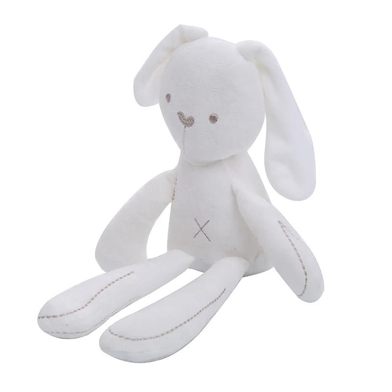 Kawaii Rabbit Plush Toy – Soft Bunny Doll & Cuddle Pillow Stuffed Plush Toy Qme white M