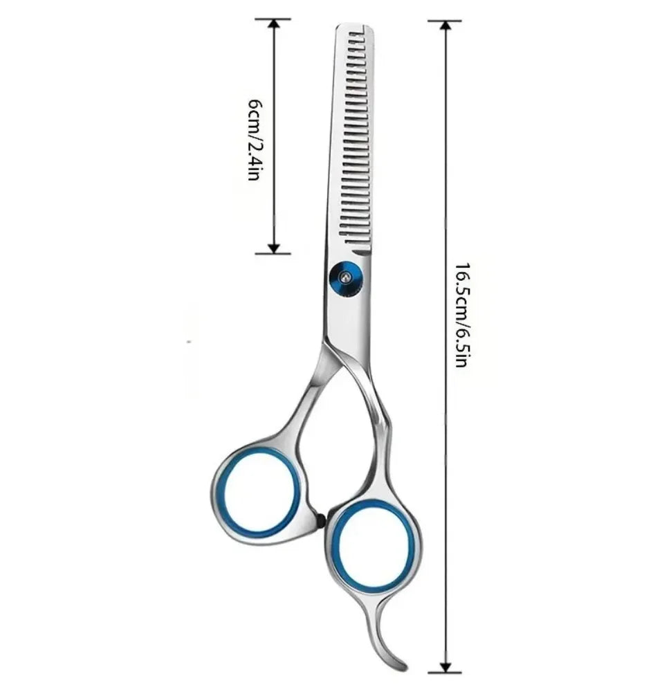 Professional Hair Cutting & Thinning Scissors – Stainless Steel Hair Cutting Scissors Qme Teeth scissors