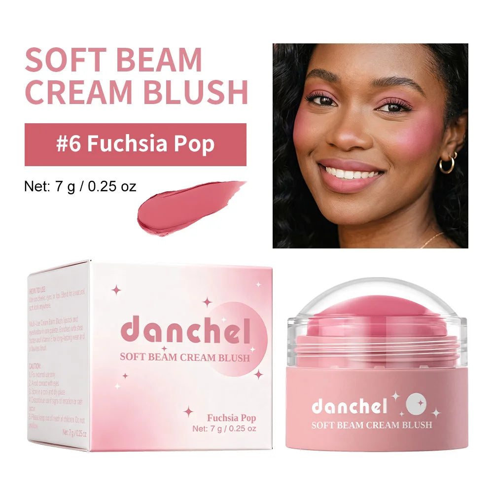 Moisturizing Cream Blush – Matte Soft Focus Natural Cheek Color Cream Blush Qst 06