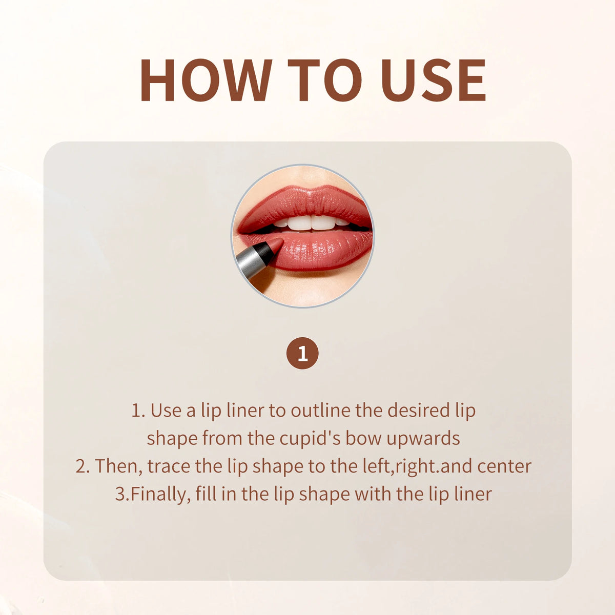 Waterproof Matte Lip Liner Set – 4 Colors, Long-Lasting Lip Liner Set Qst