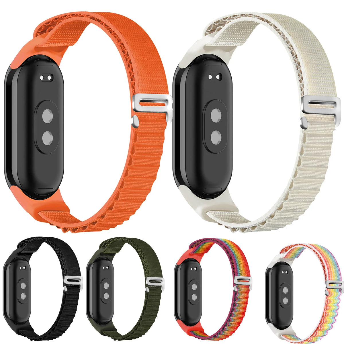 Alpine Loop Strap for Xiaomi Mi Band 8 – Soft Nylon Band Smartwatch Band Qme