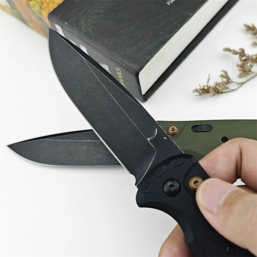 Tactical Folding Knife D2 Blade G10 Handle EDC Camping Outdoor Tactical Folding Knife Qst