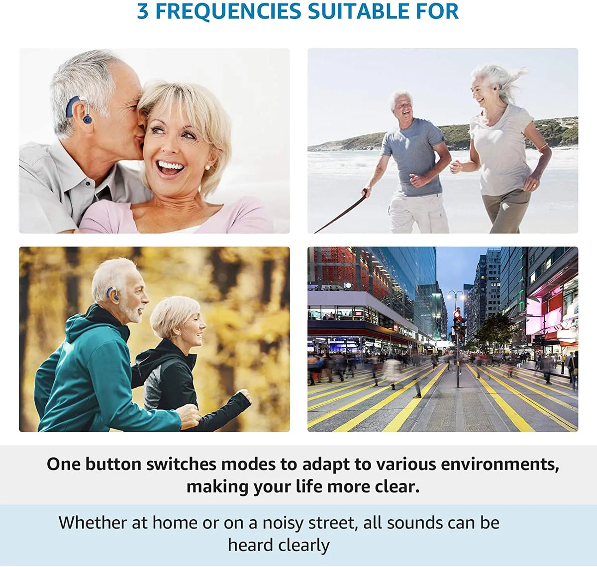 XceeFit Rechargeable BTE Digital Sound Amplifier – 4-Mode Sound Amplifier Qst