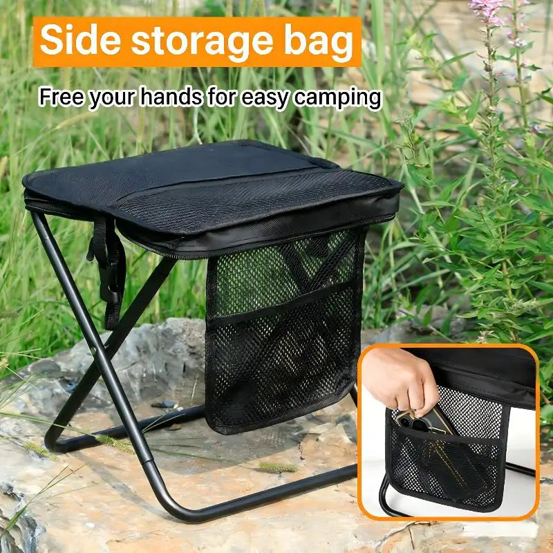 2-in-1 Portable Folding Camping Stool & Crossbody Bag Folding Camping Stool Qme