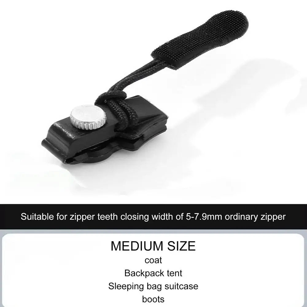 Zipper Slider Repair Kit – Detachable Replacement Pull S/M/L Zipper Repair Kit Qme M