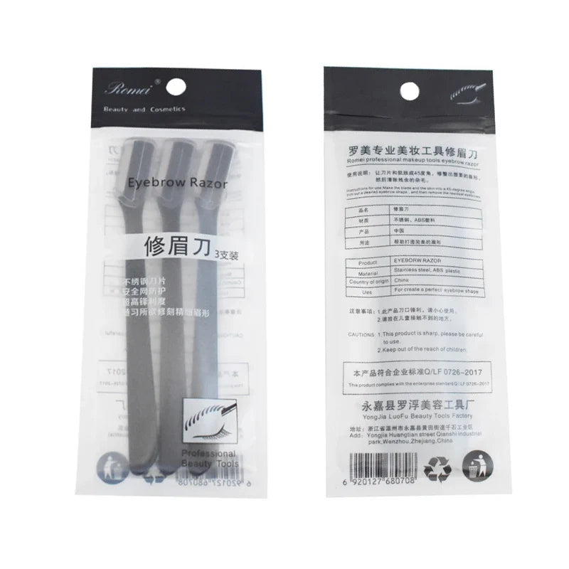 Portable Eyebrow Trimmer & Face Razor Hair Remover Set Eyebrow Trimmer Set Qme