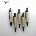 Eco-Friendly Recycled Paper Ballpoint Pen | Black Ink Mini Ballpoint Pen Qme 10pcs