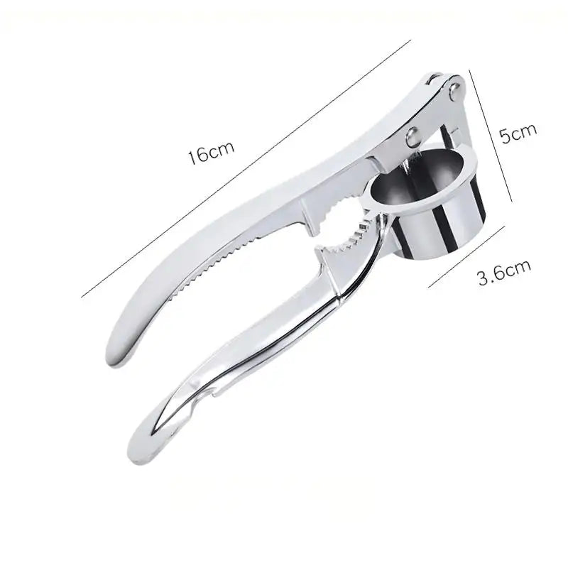 Rust-Proof Garlic Press & Mincer | Ergonomic Alloy Squeezer Garlic Press Qme B