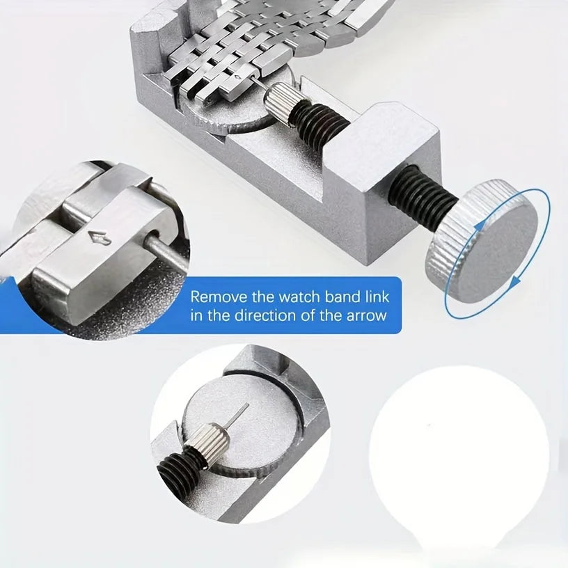 Watch Link Remover Tool Kit with 3 Replacement Pins Watch Repair Tool Qme