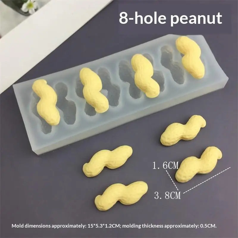 Peanut Silicone Mousse Cake Mold – 2, 8 & 12 Cavity Silicone Cake Mold Qme 8 Consecutive