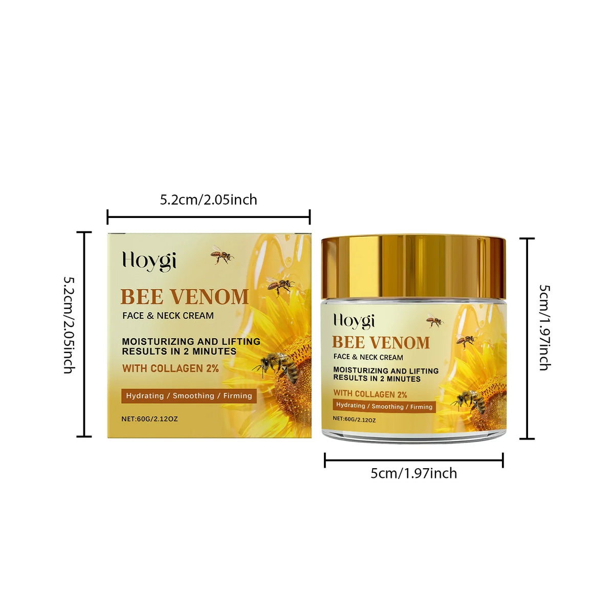 Bee Venom Firming Cream – Lifting Face Moisturizer | Qme Firming Face Cream Qme 60g Boxed