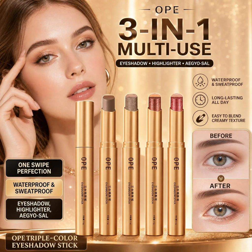 3D Sculpting Three-Color Eyeshadow Stick – 4 Trendy Shades Eyeshadow Stick Qme