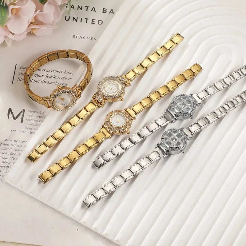 Italian Charm Elastic Bracelet Bangle – 41 Colors, Shiny Round Charm Bracelet Bangle Qme