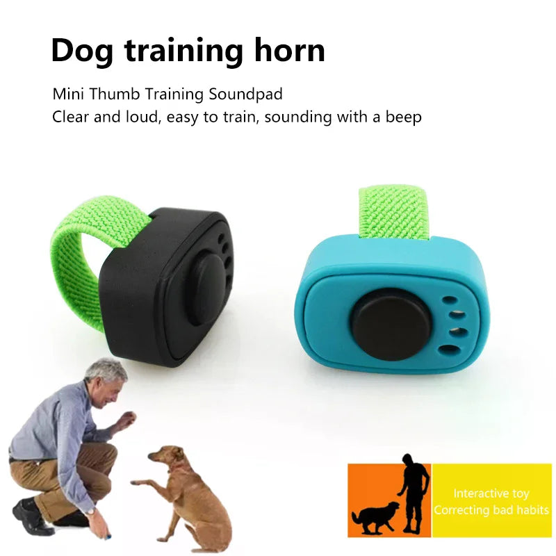 Thumb Clicker Trainer for Dogs & Cats – No Battery, 13 Colors Pet Clicker Trainer Qme