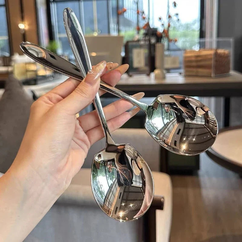 Stainless Steel Thickened Large Serving Spoon – Durable Serving Spoon Qme