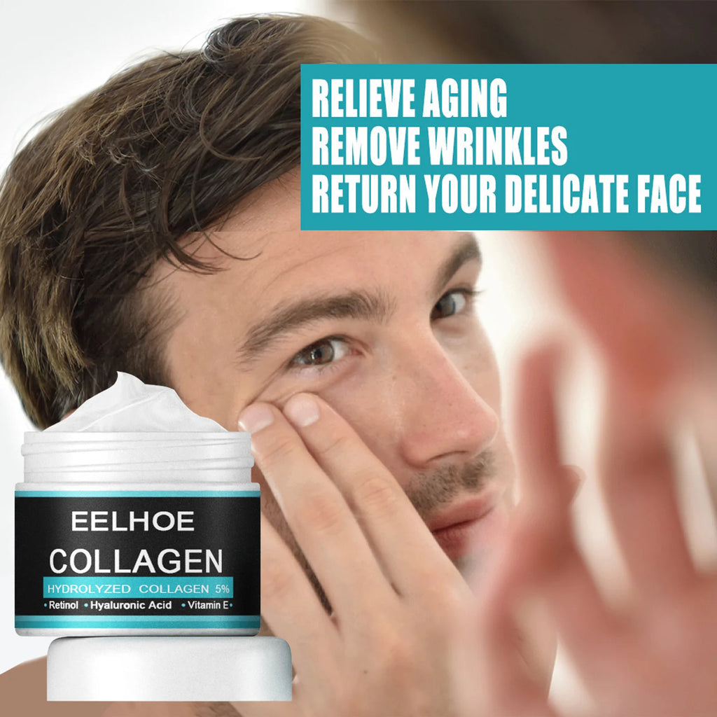 YOUNGCOME Men's Collagen Face Cream – Firming & Hydrating Men's Face Cream Qst