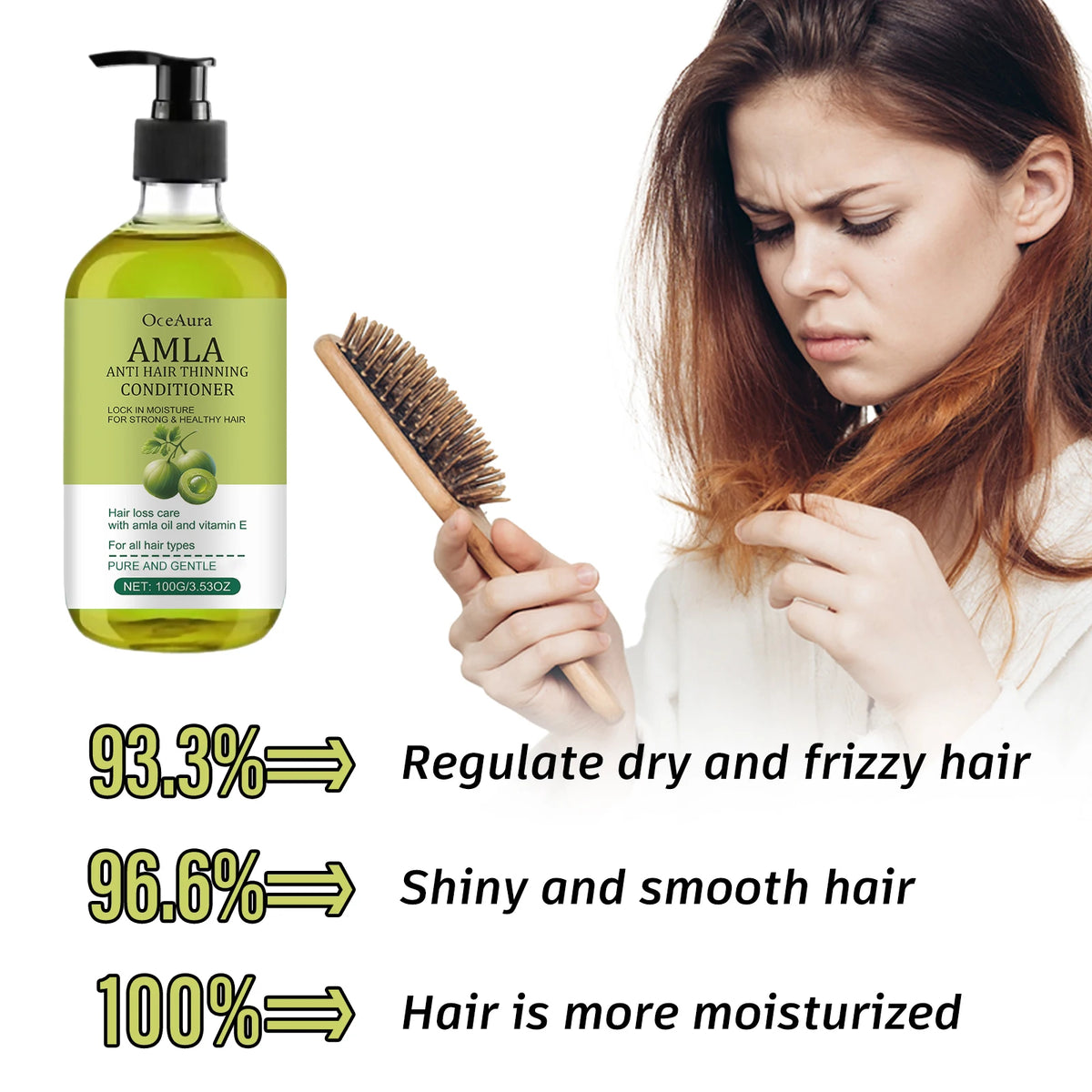 OceAura Amla Oil Hair Conditioner – Smoothing & Nourishing Hair Conditioner Qst