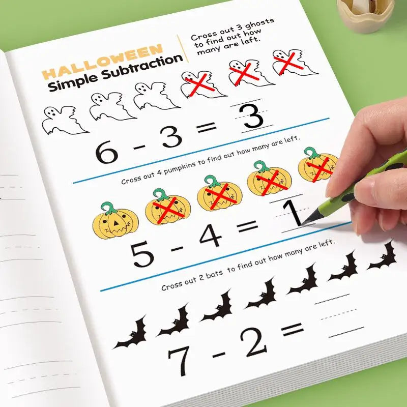 Kids 64-Page Arithmetic Workbook – Addition & Subtraction Kids Math Workbook Qme