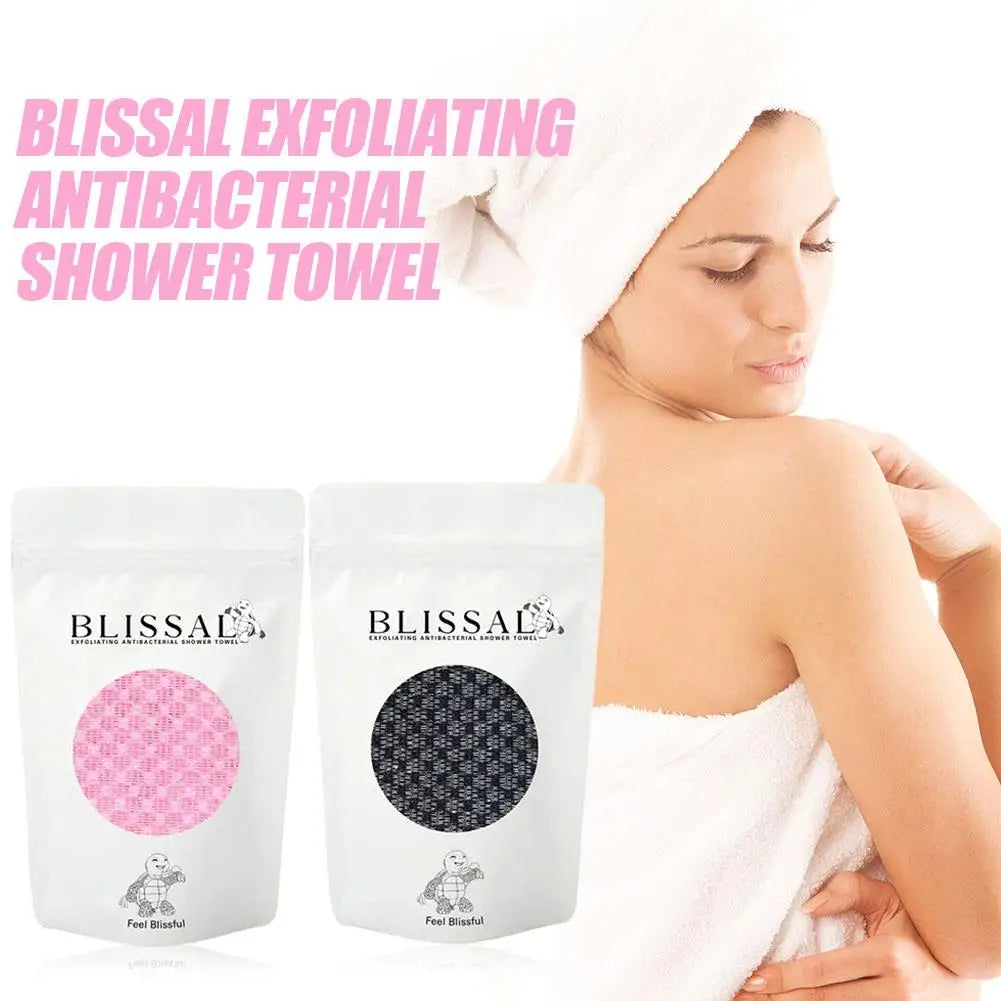Dual-Sided Exfoliating Back Scrubbing Towel Strap | Unisex Exfoliating Body Strap Qme