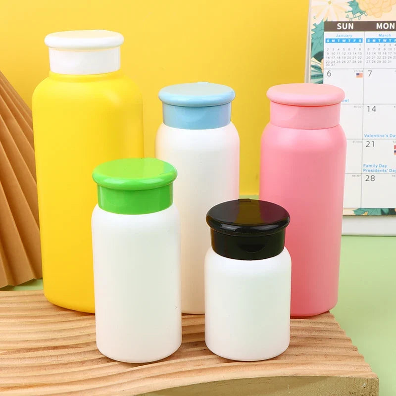 Refillable Talcum Powder Bottle – Plastic Cosmetic Container Powder Bottle Qme