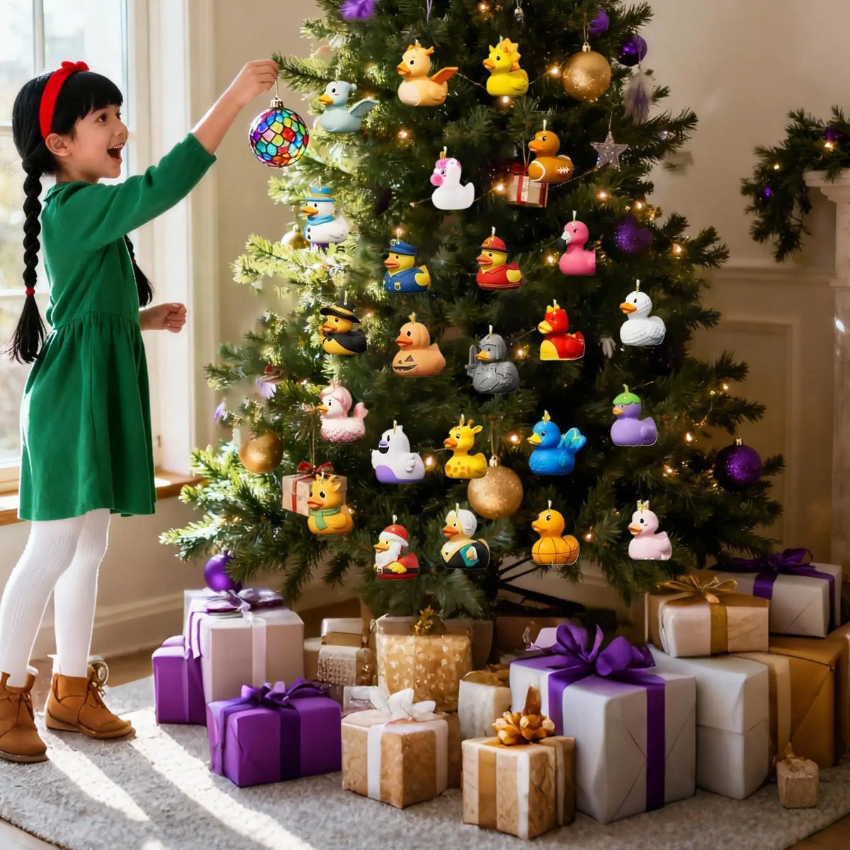 Duck Advent Calendar 24 Acrylic Christmas Ornaments | Qme Christmas Advent Calendar Qme