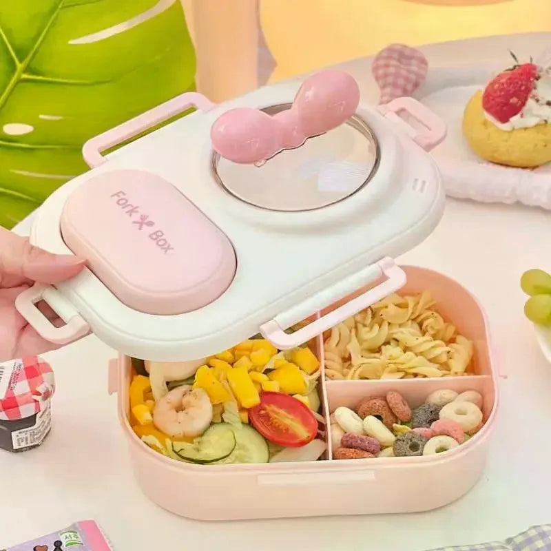 Cute Macaron Bento Box – Portable Lunch Container for Women Bento Lunch Box Qme