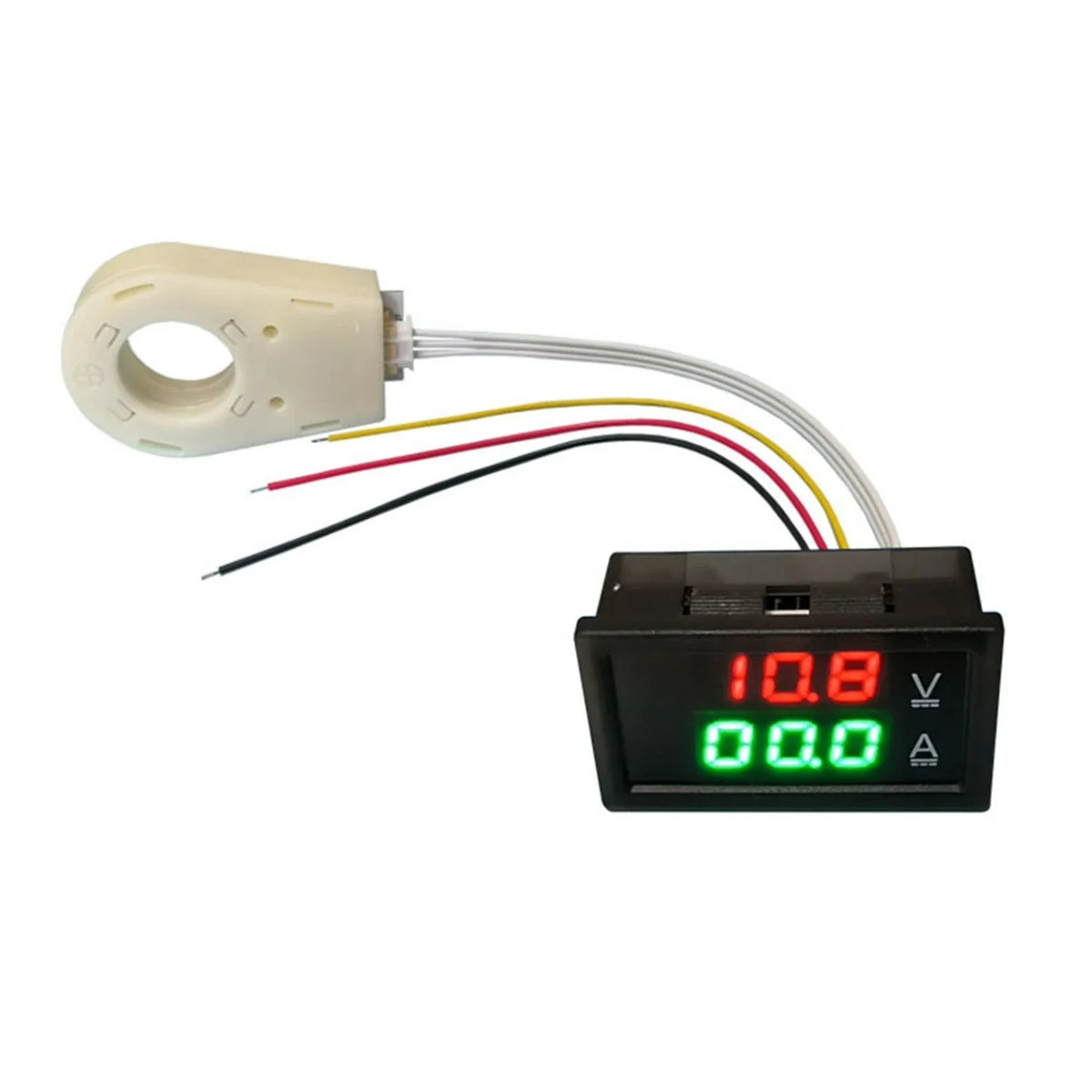 DC 0-300V 200A Hall Effect Ammeter Voltmeter LED Battery Monitor Battery Monitor Meter Qme
