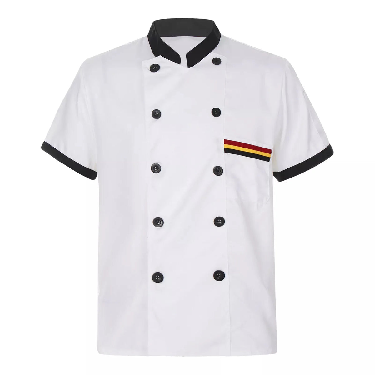 Chef Short Sleeve Kitchen Uniform | Restaurant, Cafe & Bakery Chef Uniform Top Qme White XL