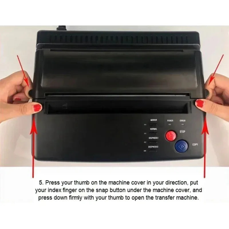 Tattoo Stencil Transfer Machine – A4 Thermal Copier Printer Tattoo Stencil Printer Qst