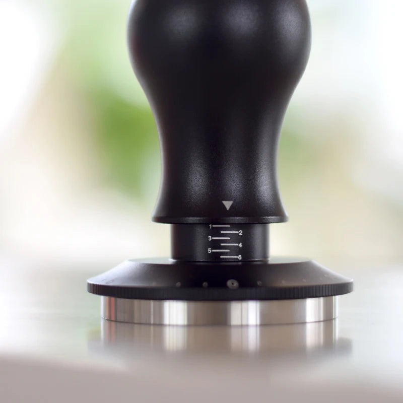 Jaffee 58.5mm Adjustable Espresso Tamper – Anti-Bias Waffle Base Espresso Tamper Qst