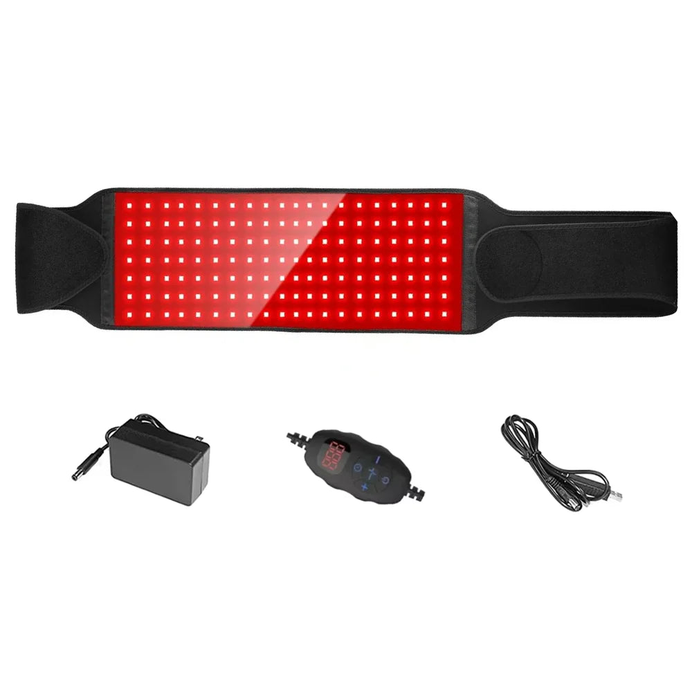 140 LED Red Light Therapy Belt 660nm 850nm – Infrared Body Wrap Red Light Therapy Belt Qst AU PLUG