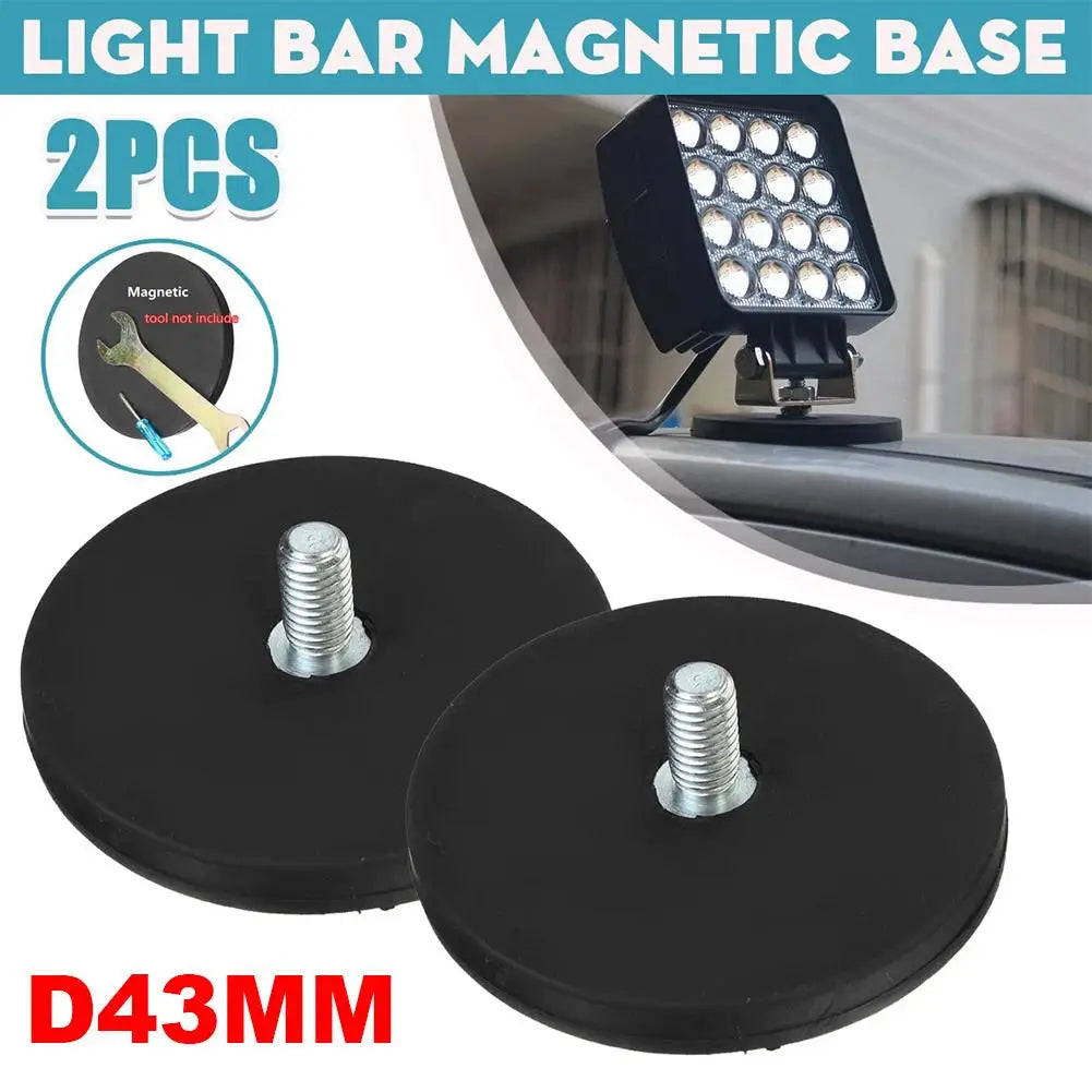 43mm M6 Rubber Magnetic Suction Cup Mount – No-Drill Bracket Magnetic Mount Bracket Qme