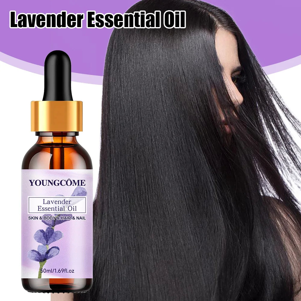 YOUNGCOME Pure Lavender Essential Oil – Hair, Face & Body Essential Oil Serum Qst