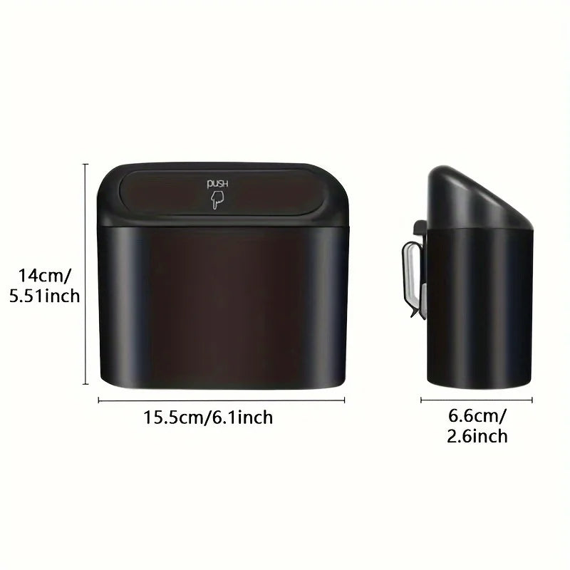 Mini Car Trash Can with Garbage Bags – Leak-Proof | Qme Car Trash Can Qme