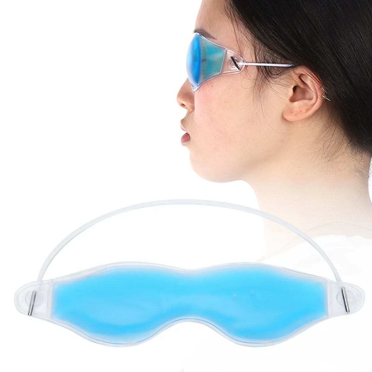 Reusable Cooling Gel Eye Mask – Blue | Refreshing Eye Care Cooling Gel Eye Mask Qme