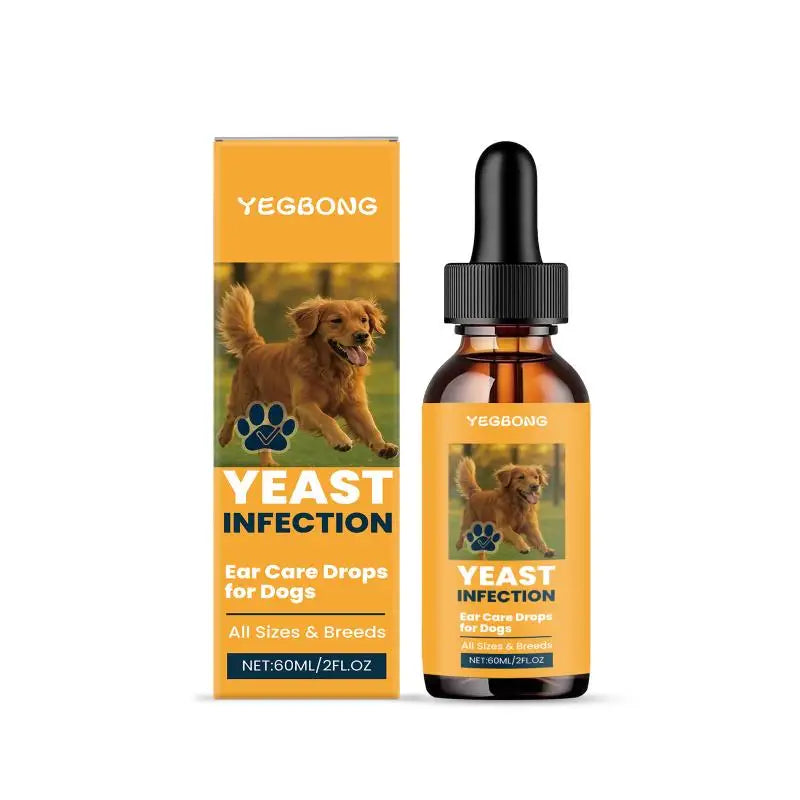 Yegbong Pet Ear Cleaning Drops – Wax & Odor Control 60ml Pet Ear Cleaner Qme 1PC