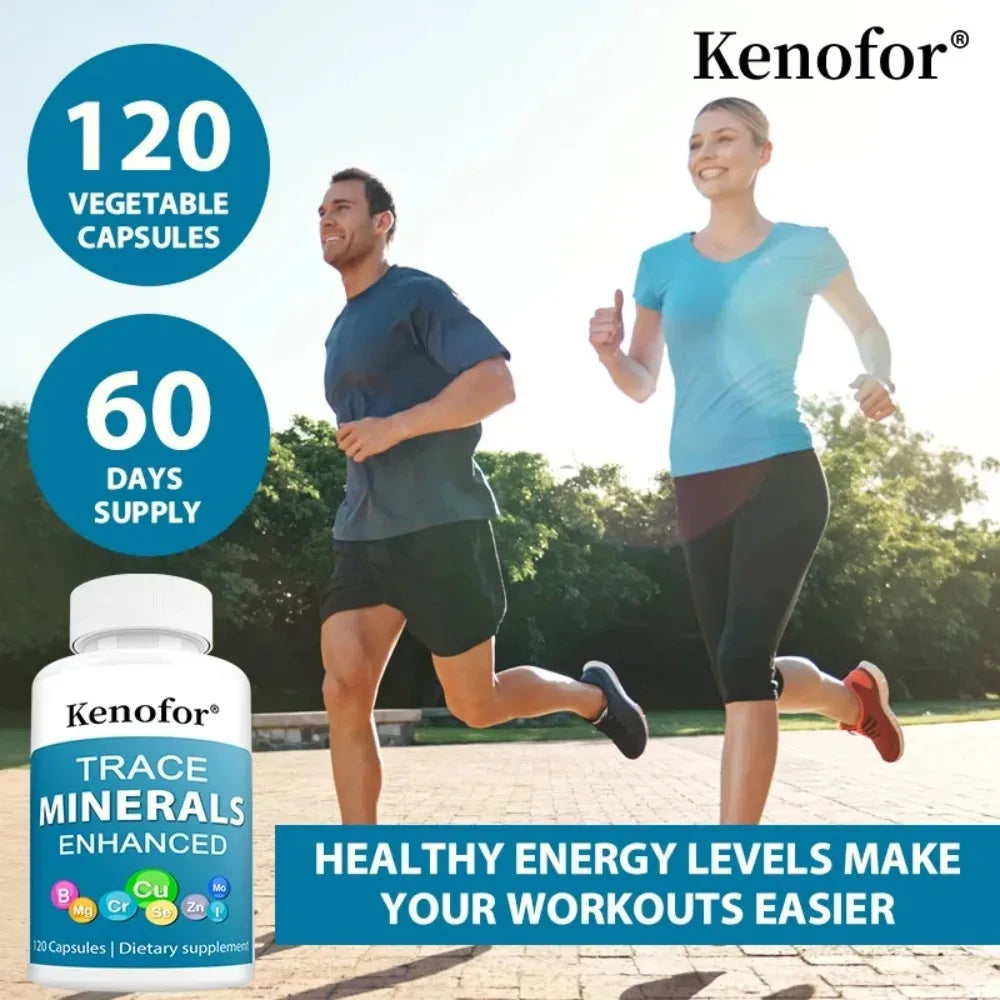 Kenofor Trace Minerals Complex – Zinc Copper Iodine Capsules Mineral Supplement Qst
