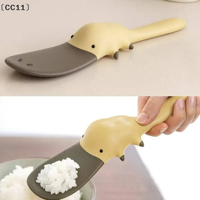Duckbill Platypus Non-Stick Rice Spoon – Food Grade Cooker Rice Spoon Qme
