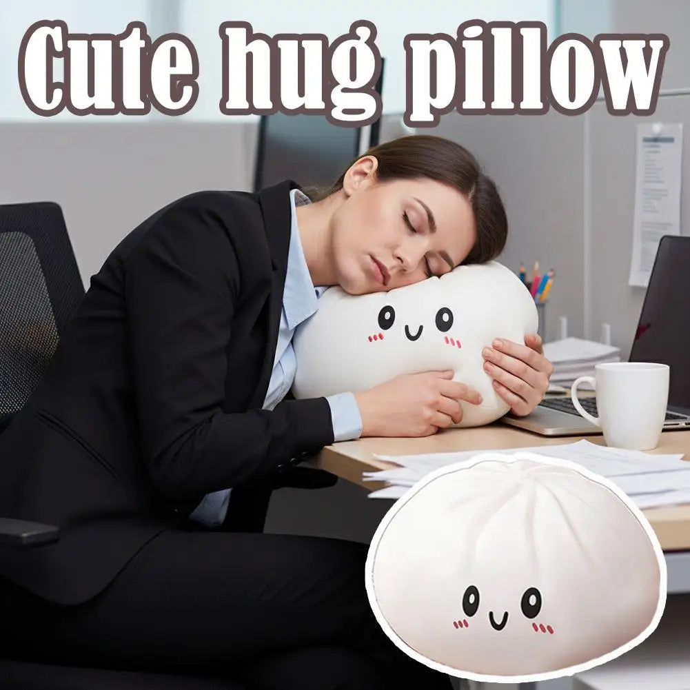 Giant Dumpling Plush Hug Pillow – Soft Stuffed Novelty Decor Plush Hug Pillow Qme