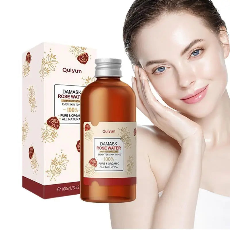 Rose Damask Water & Rosehip Essential Oil | Natural Facial Oil Natural Facial Oil Qme