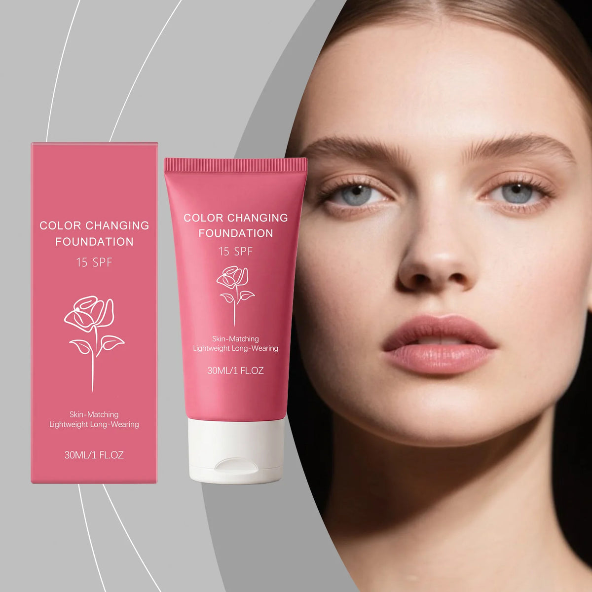 Color-Changing Foundation – Hydrating Sheer Natural Finish 30ml Color-Changing Foundation Qst