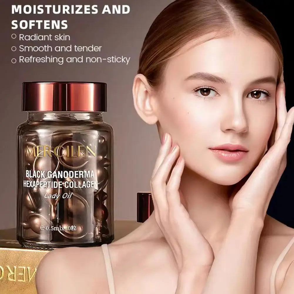 Black Ganoderma Collagen Eye Cream Hydrating Ampoules 30pc Hydrating Eye Cream Qme