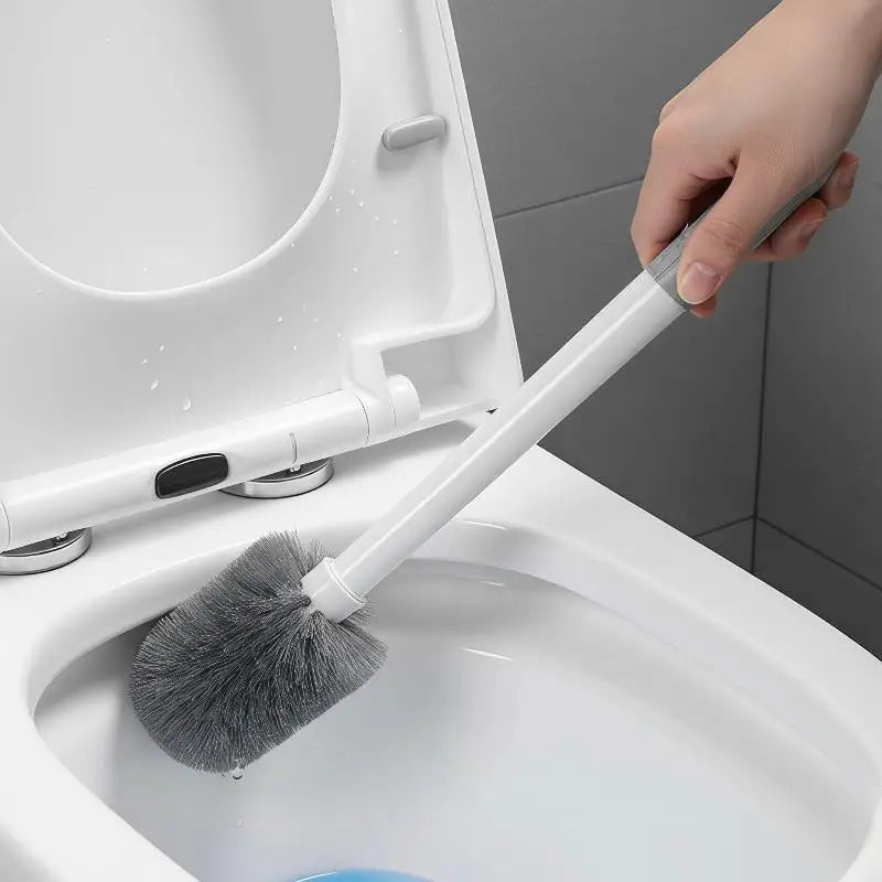 Wall Mounted 4-in-1 Toilet Brush & Plunger Set with Holder Toilet Cleaning Set Qst