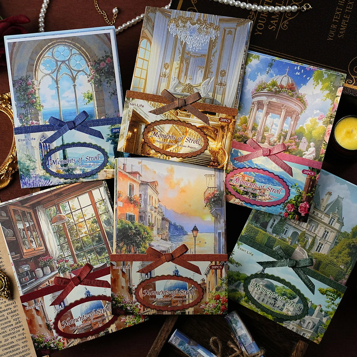 Four Seasons Landscape Scrapbooking Paper – 20 Sheet Journal Kit Decorative Craft Paper Qme