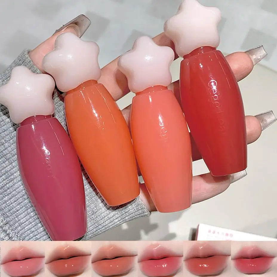 Gege Bear Water Gloss Lip Gloss – Mirror Finish Long-Lasting Lip Gloss Qme