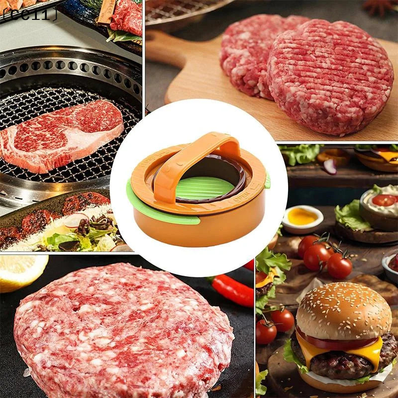 Round Hamburger Patty Maker & Meat Press Tool – 3 Colors Burger Patty Press Qme