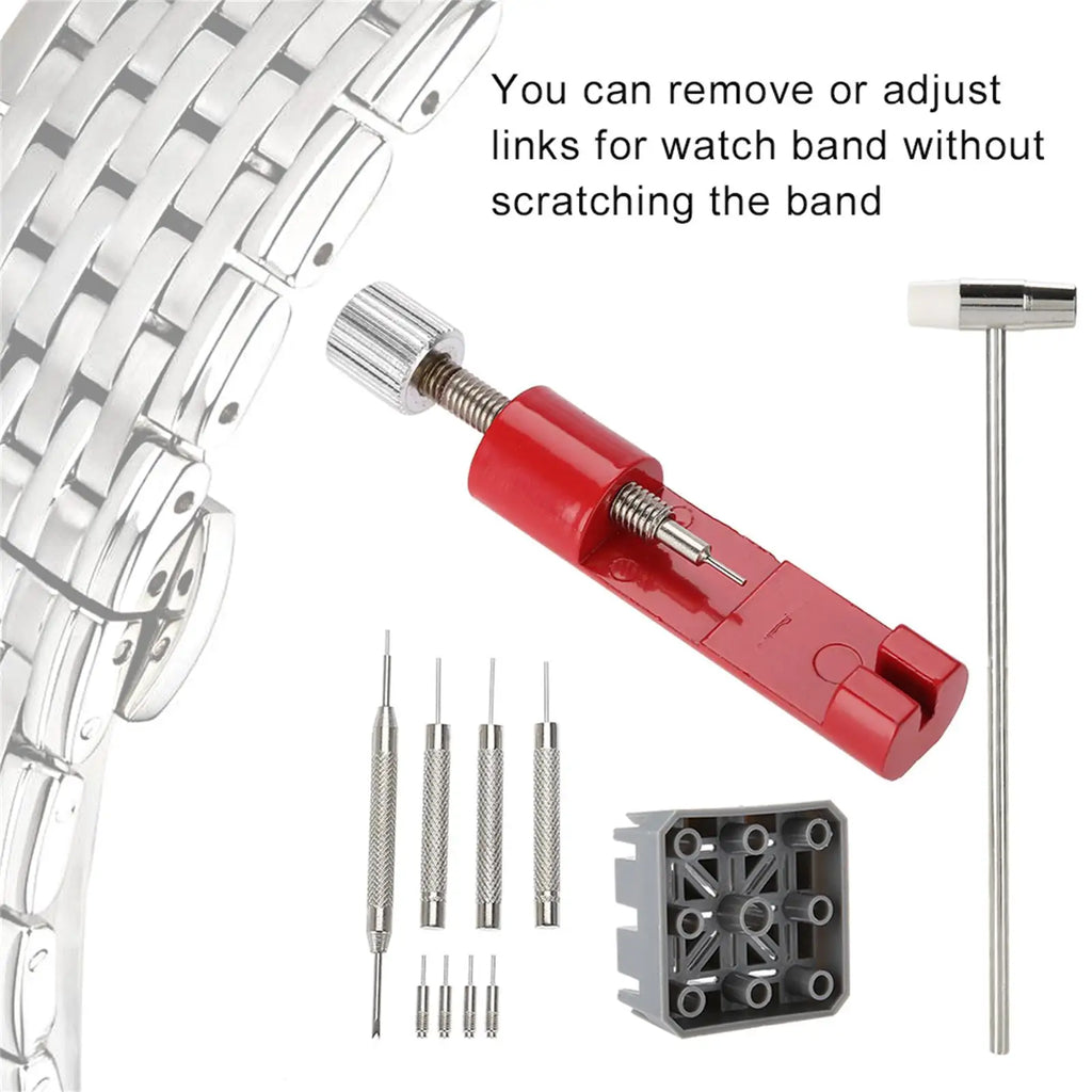 Watch Repair Tool Kit – Strap Link Pin Remover & Hammer Set Watch Repair Kit Qme
